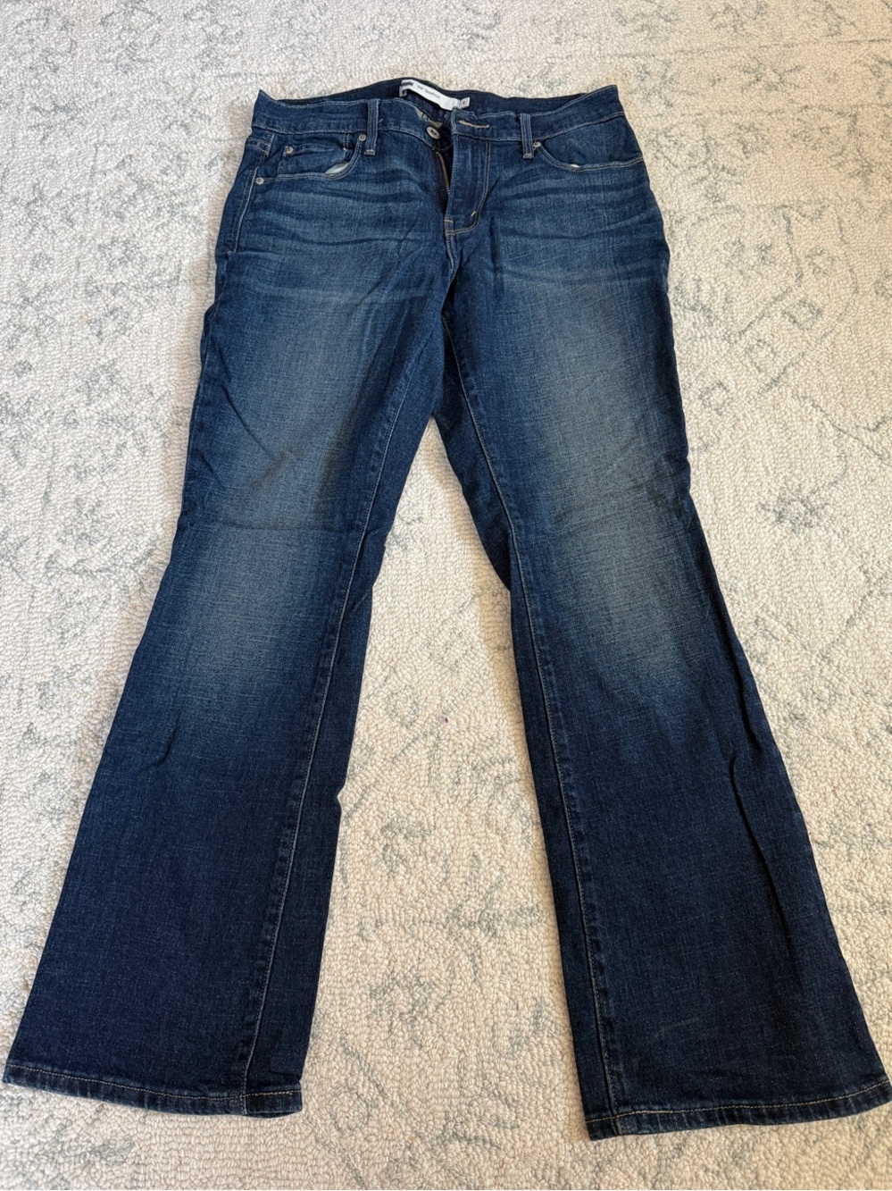 Levi's 515 Dark Blue Flare Jeans - Wide Leg Denim